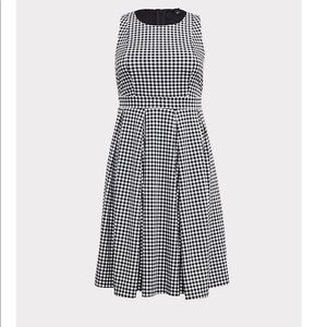 TORRID Plus Size Black Gingham Skater Dress 20